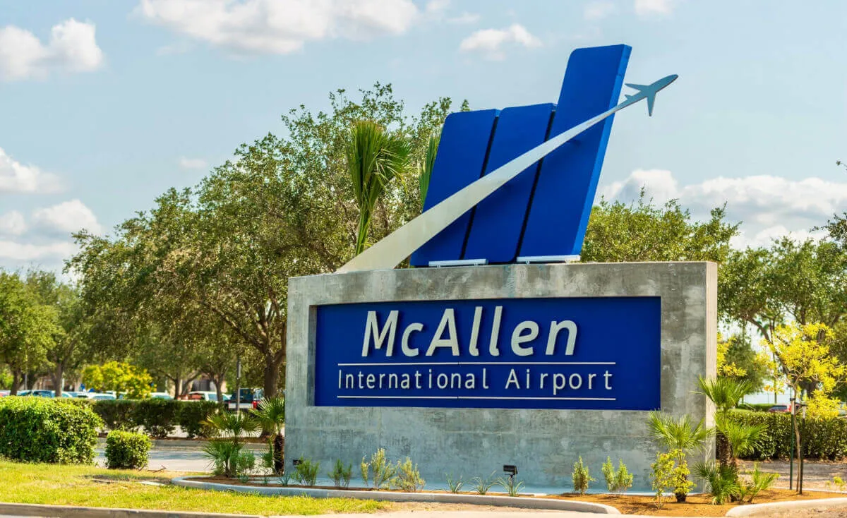 McAllen International Airport sign