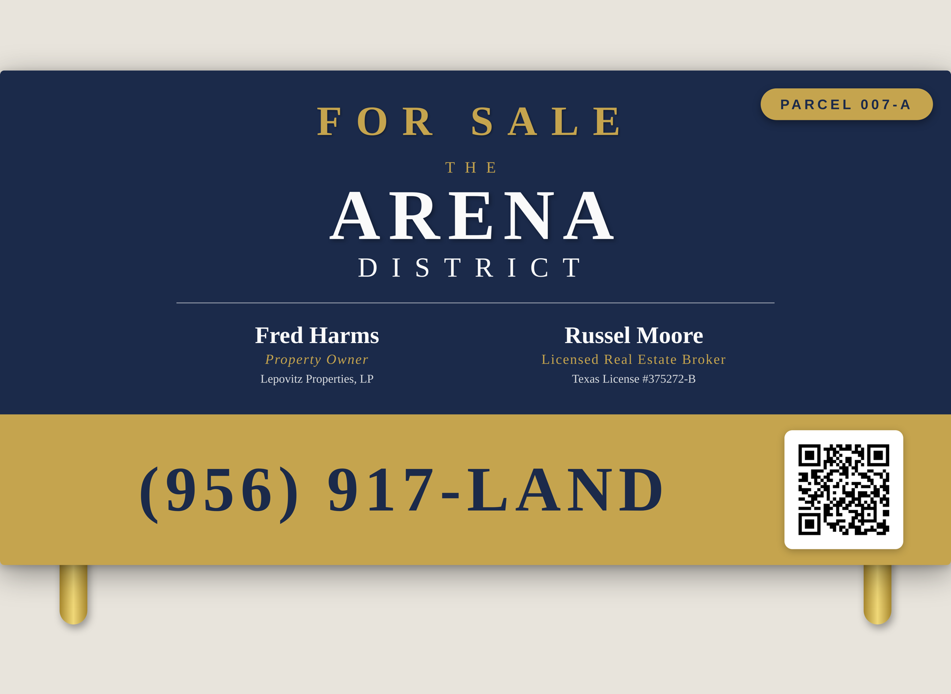 Arena District signage in Hidalgo, TX